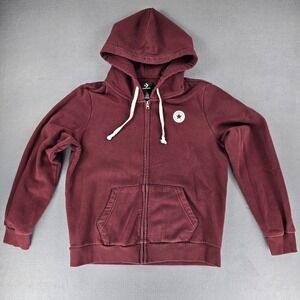 Converse Men's Burgundy Hoodie Sweater